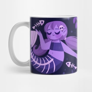 Skeleton Mermaid Mug